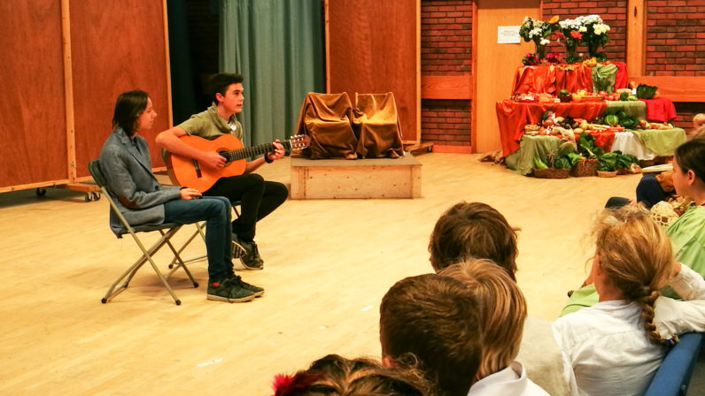 Visiting students perform at the Michaelmas Festival at the Upper School - Class 11 at Ringwood Waldorf School