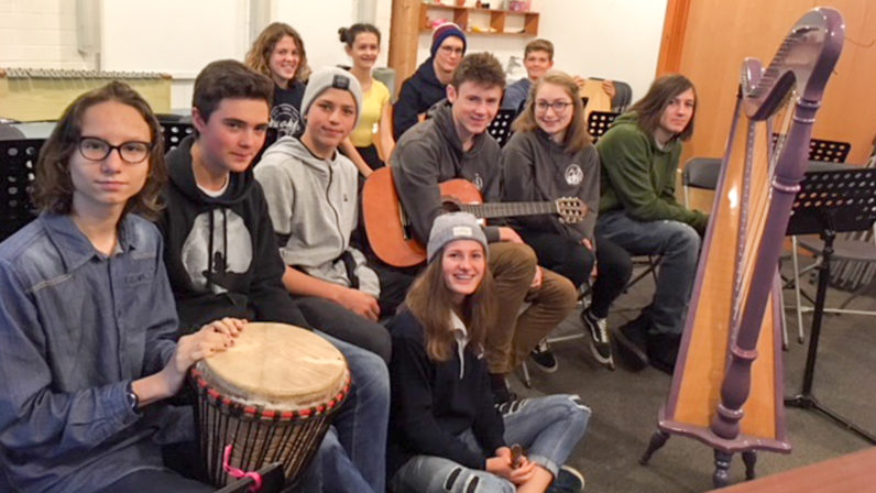 Visiting students at the Upper School - Class 11 at Ringwood Waldorf School