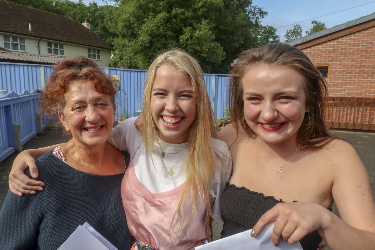 students receiving their exam results at ringwood waldorf school