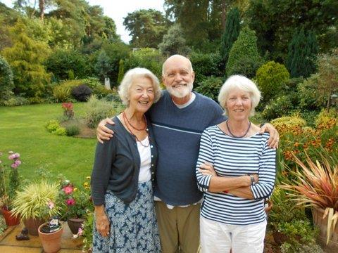 photo of Christine Polyblank, Dennis and Greta Weekes (Crum) at a reunion Ringwood Waldorf School 2014