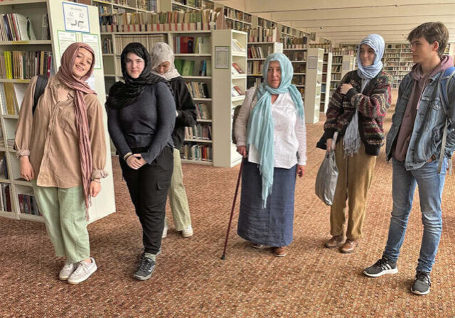 In the Central Mosque library